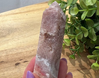 Sparkly Pink Amethyst Crystal Tower | 3 Inch Druzy Quartz
