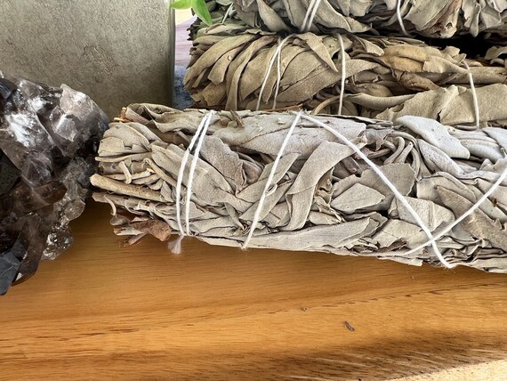 Organic sage stick | locally farmed | 9 inch smudge stick | antibacterial | cleansing stick burn sage | large jumbo