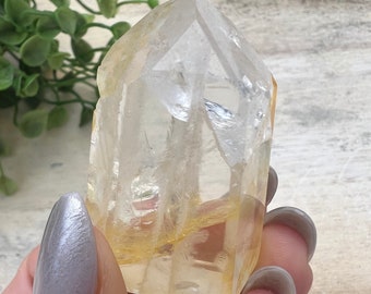 Mini Golden Healer Quartz Crystal Tower | 1.5 Inch
