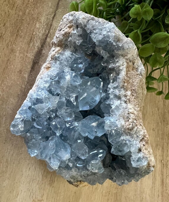 Huge celestite cluster large chunky teeth blue crystal geode raw celestite 3 lbs. raw celestite Freeform