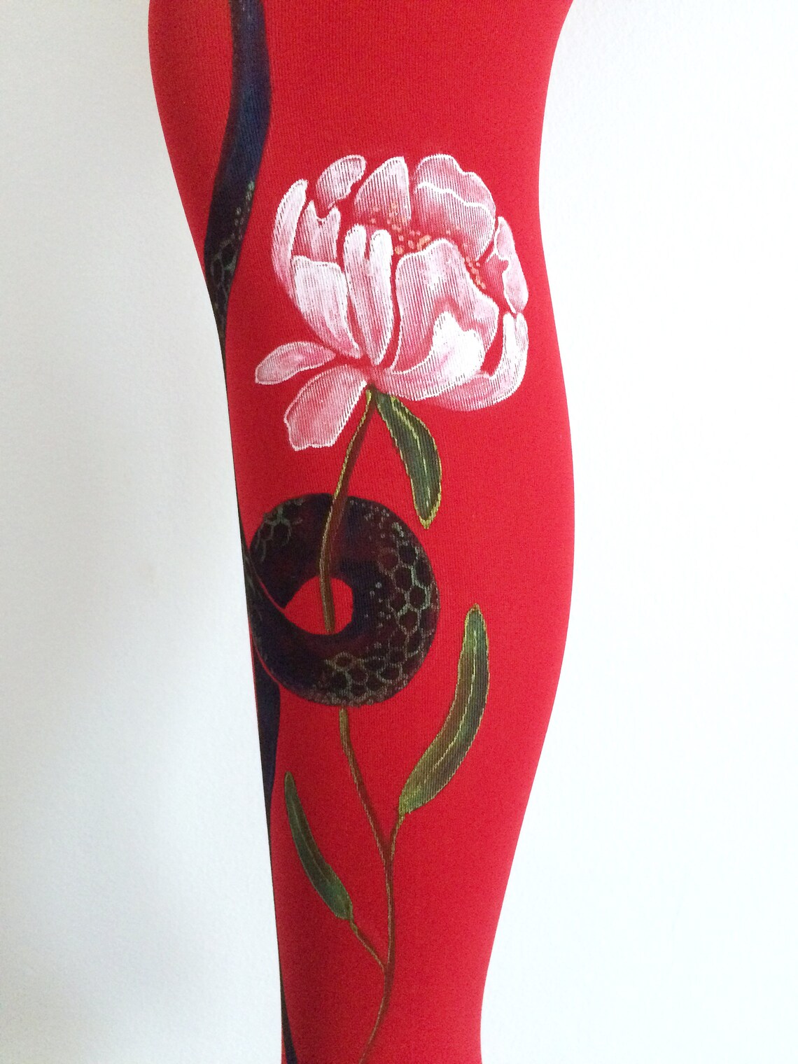 Unique Tights for Women With Hand Painted Motives from Etsy