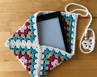Stripe Kindle Cover | Crochet Kindle Sleeve