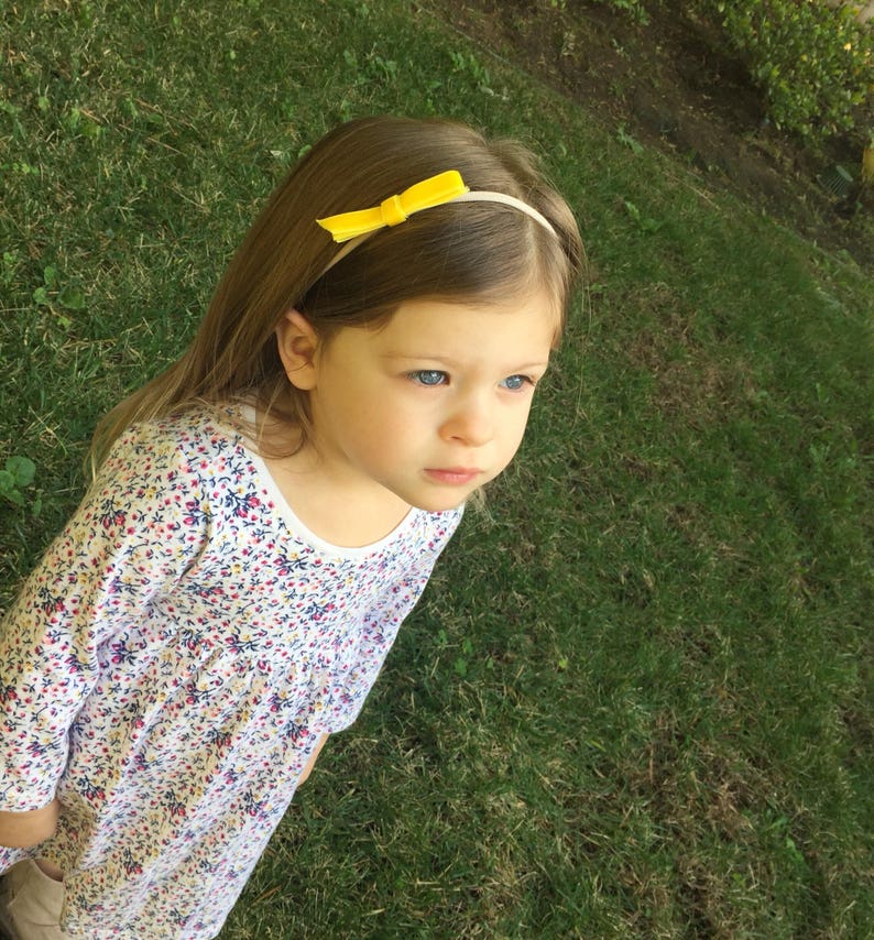 Toddler Headband Baby Headband Nylon Headband The Rosie Bow Set Velvet Bow