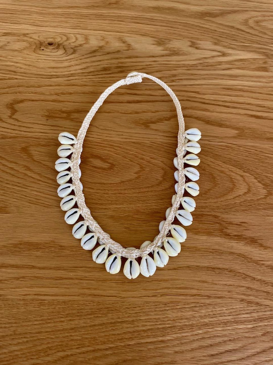 Unique Shell Lei Vintage Handmade Lei With Shell and Straw | Hawaiin Shell Flower ...