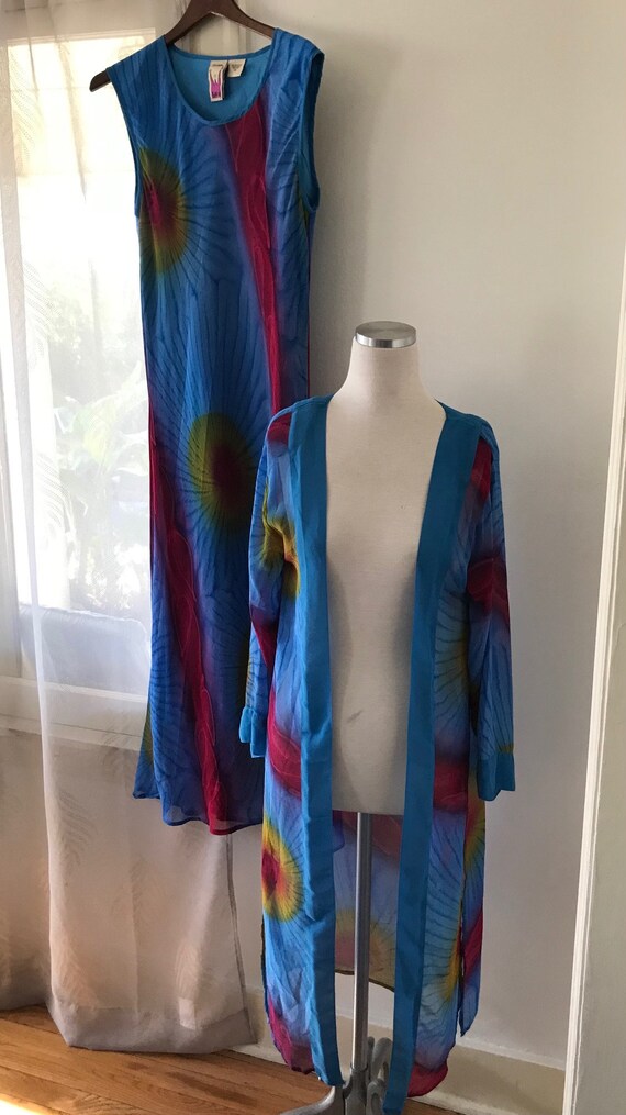 Sale!  Jacket and dress set | Arty Tie Dye Dress … - image 3
