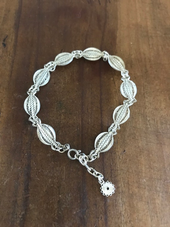 Delicate Silver Filigree Bracelet | Unique Jewelry
