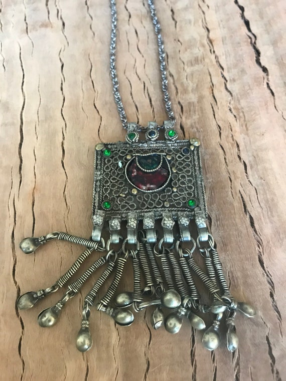 Afghani  Kuchi Fringe Necklace | Tribal, ethnic Pe