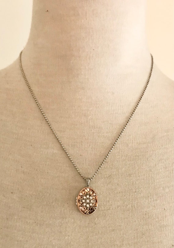 Silver and copper locket | Prime Art & Jewel neck… - image 8