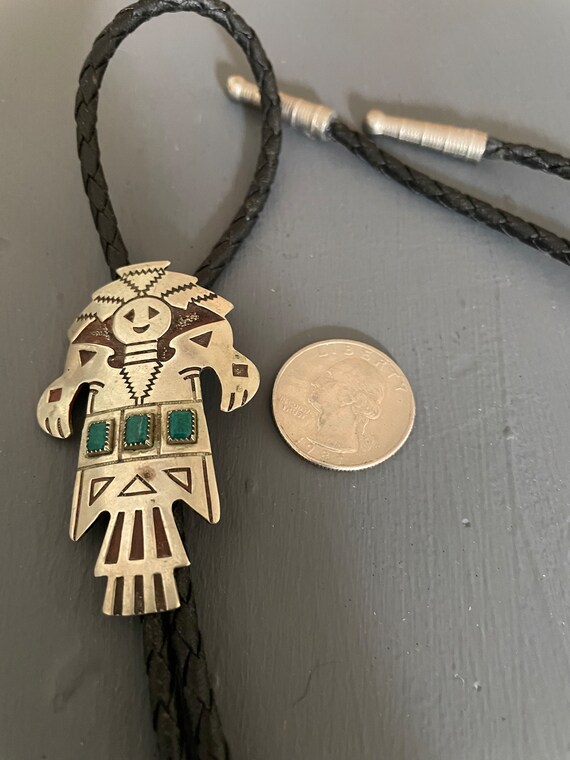 Kachina Bolo Tie | Bell Trading Post | Nickel Sil… - image 8