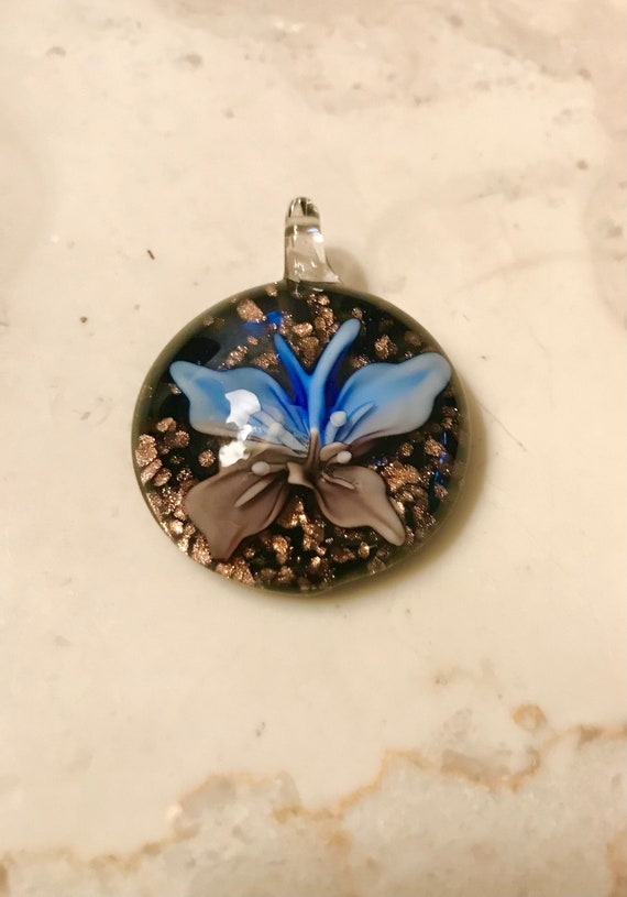 Blown Glass Pendant | Art Glass | Fused Glass | Vi