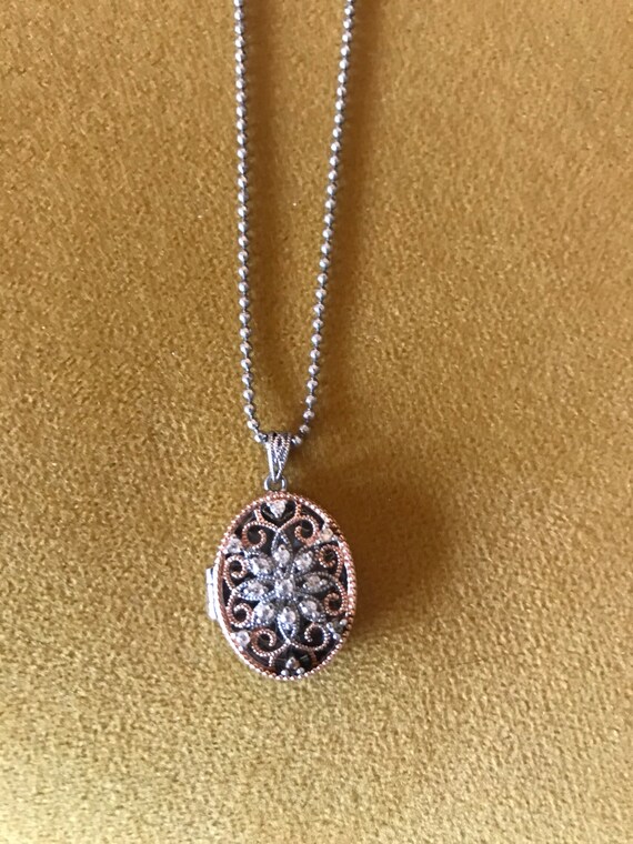 Silver and copper locket | Prime Art & Jewel neck… - image 7