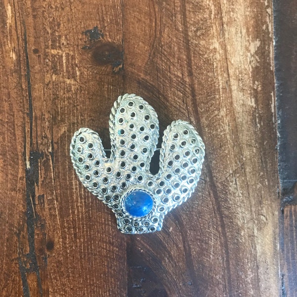 Southwest Cactus Brooch | Vintage Saguaro Pin | Boho Western Wear | Statement Pin