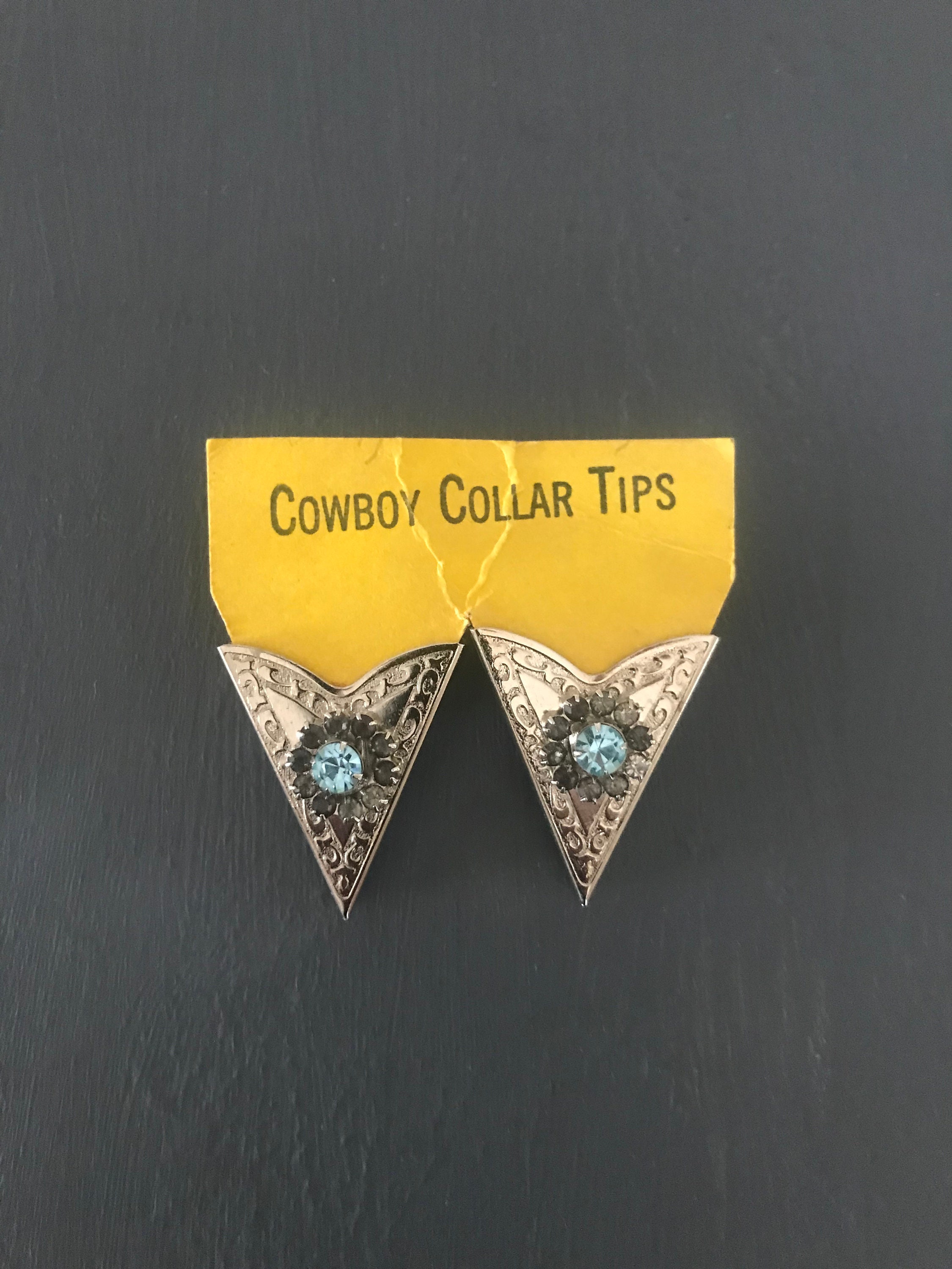 Western Shirt Collar Corners Nickel Silver Conchos - Yourgreatfinds