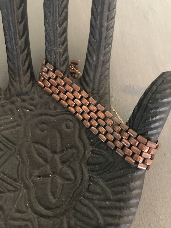 Unique copper link Bracelet | Delicate copper brac