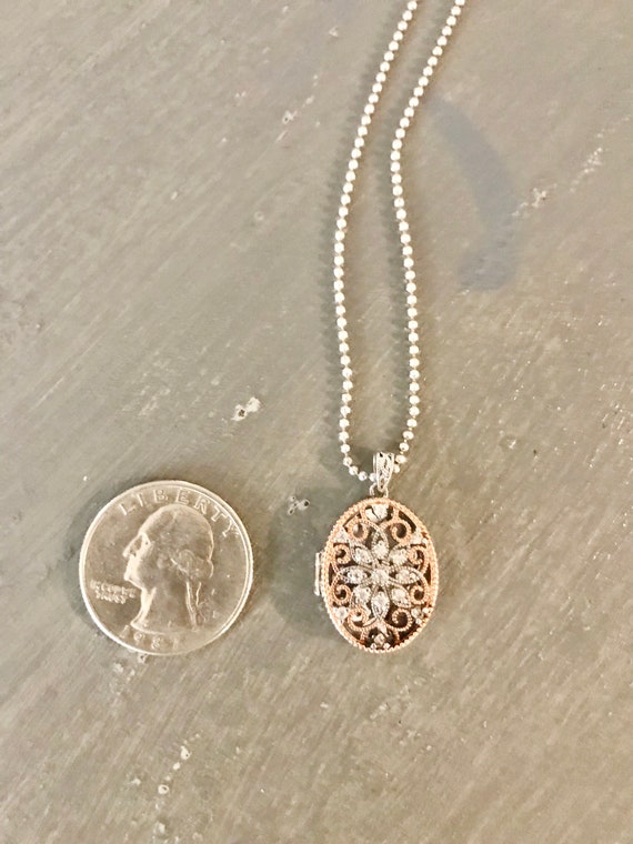 Silver and copper locket | Prime Art & Jewel neck… - image 5