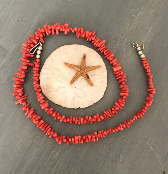 Branch Coral Vintage Necklace | Red Coral