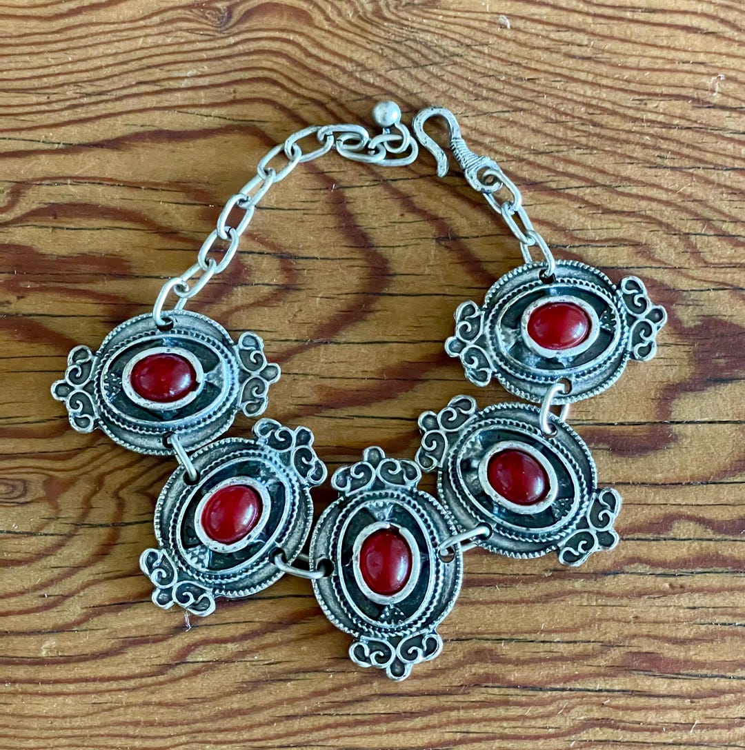 Vintage Tribal Chain Link Bracelet | Turkish Bracelet - Etsy