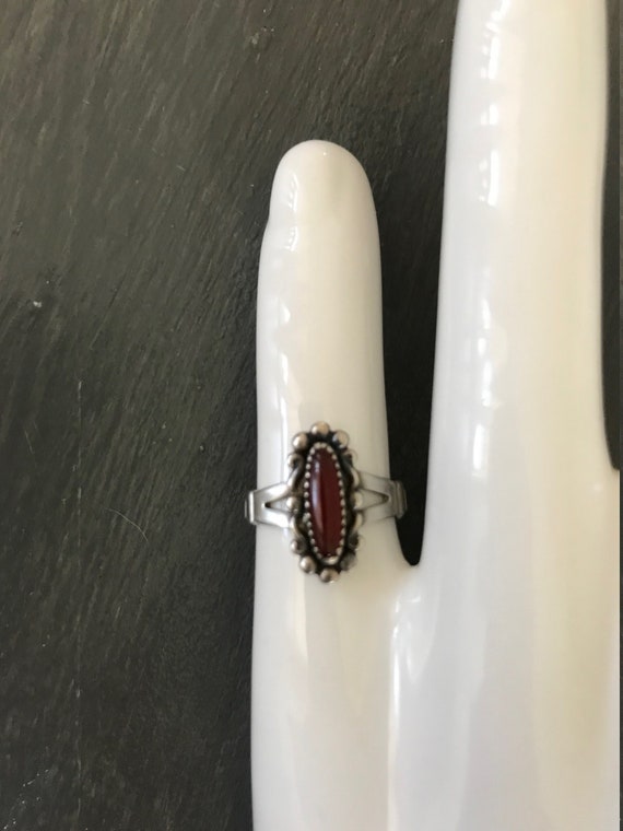 Southwest carnelian and sterling ring| Native Ame… - image 3