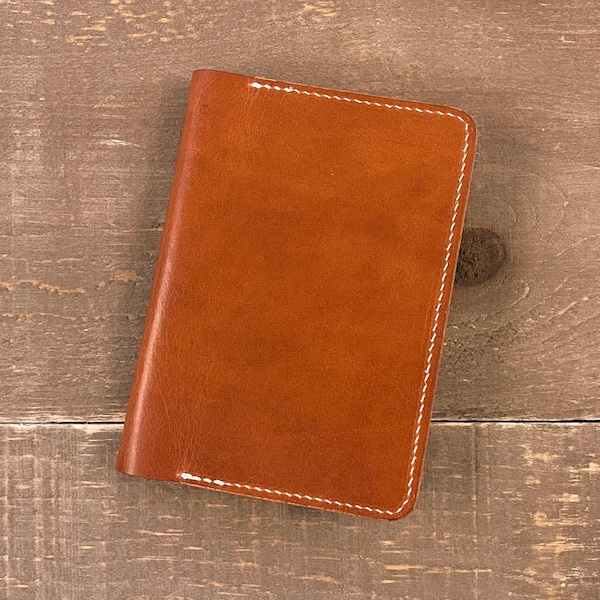 Cafe Note B6 Slim Cover - English Tan Dublin Horween Leather - fits Nanami's Cafe Note v3