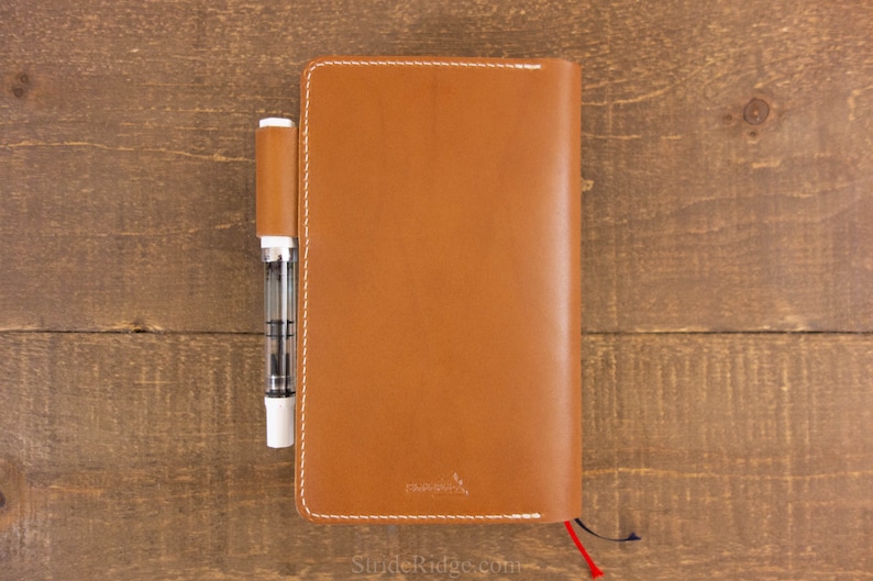 B6 Slim Jibun Techo 3 in 1 Planner Cover 2024 Tan Leather image 3