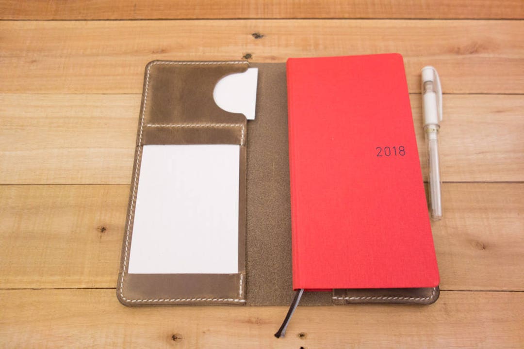 Personalized Leather Hobonichi Weeks Cover, Mega Weeks Cover