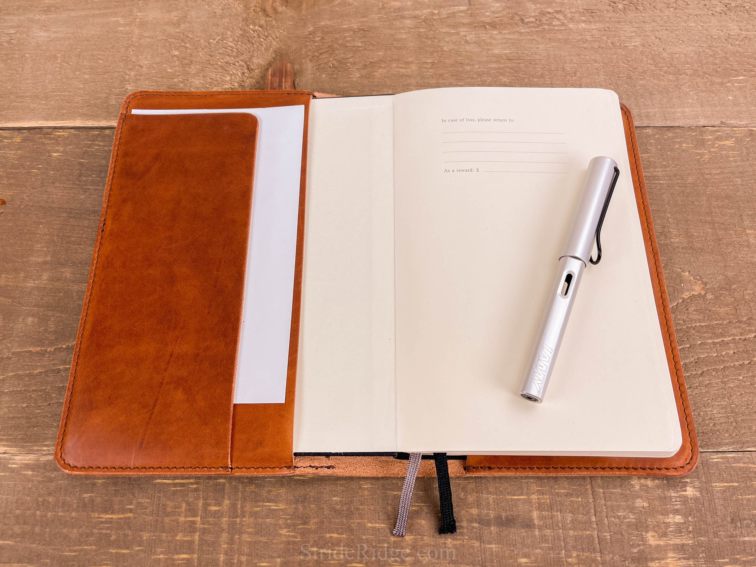 Moleskine Expanded Leather Notebook Cover in English Tan Etsy