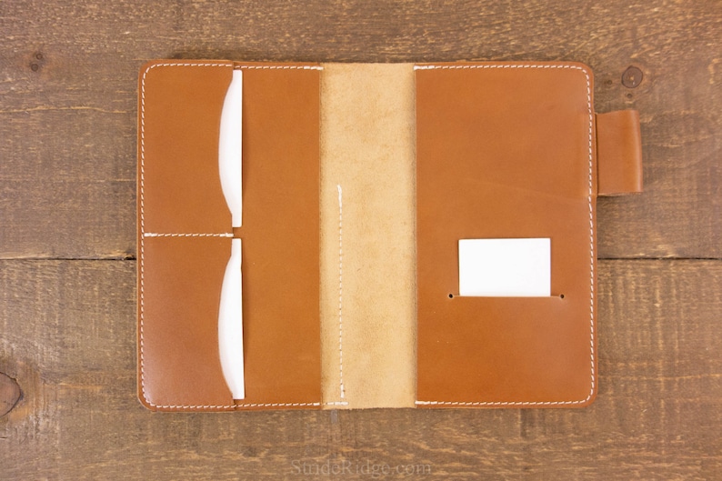 B6 Slim Jibun Techo 3 in 1 Planner Cover 2024 Tan Leather image 2