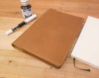 Midori MD Notebook Cover - A5 - Tan Leather