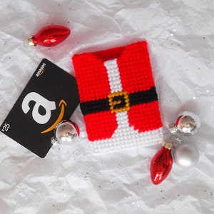 Plastic Canvas: Santa's Suit Gift Card Holder image 1