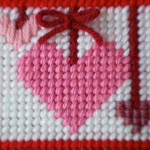 Plastic Canvas Pattern: Valentine Hearts Napkin Holder Covers PATTERN ONLY image 5