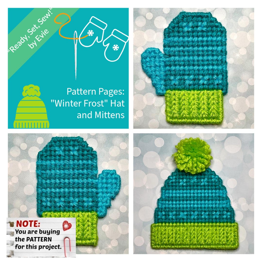 Mitten Graph Plastic Canvas Pattern Pages: