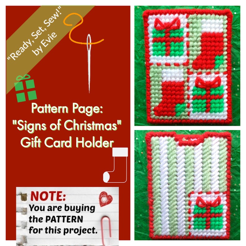 Plastic Canvas Pattern Page: signs of Christmas - Etsy