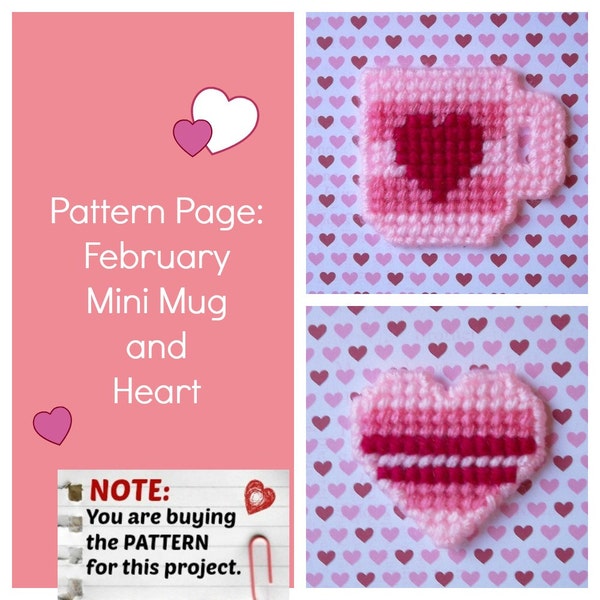 Heart Plastic Canvas Etsy