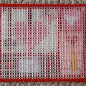 Plastic Canvas Pattern: Valentine Hearts Napkin Holder Covers PATTERN ONLY image 3