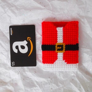 Plastic Canvas: Santa's Suit Gift Card Holder image 5