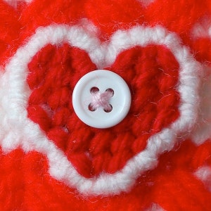 Plastic Canvas: Hearts and Buttons Napkin Holder Covers COVERS ONLY image 5