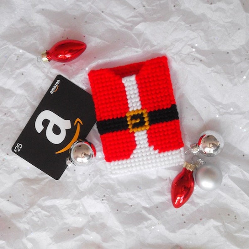 Plastic Canvas: Santa's Suit Gift Card Holder image 1