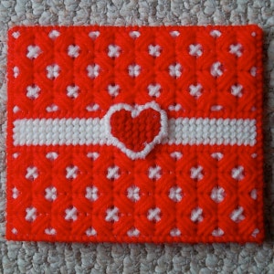 Plastic Canvas: Hearts and Buttons Napkin Holder Covers COVERS ONLY image 4