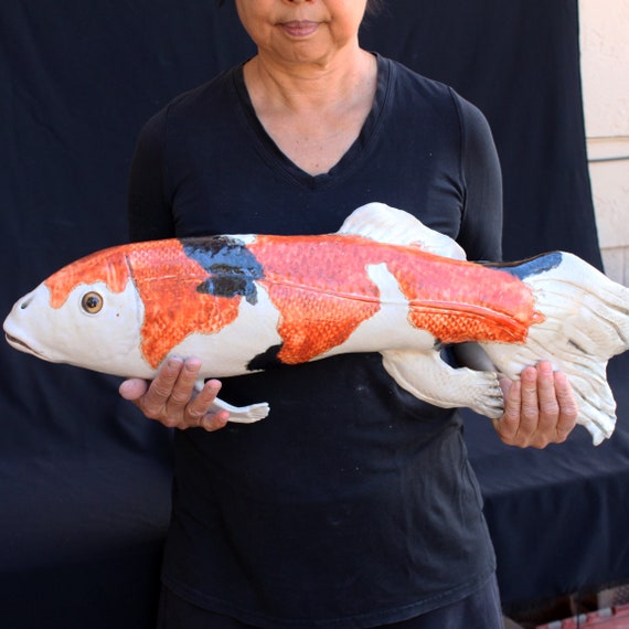 Handmade Large Wall Koi Sculpture Housewarming Outdoor Decor Etsy