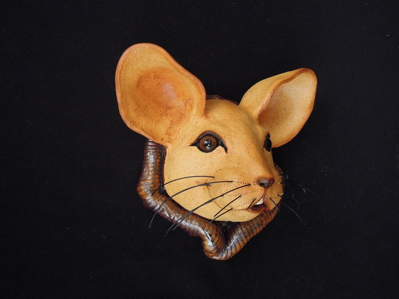 Handmade Unique Mouse Sculpture Ceramic Wall Mouse Original Etsy