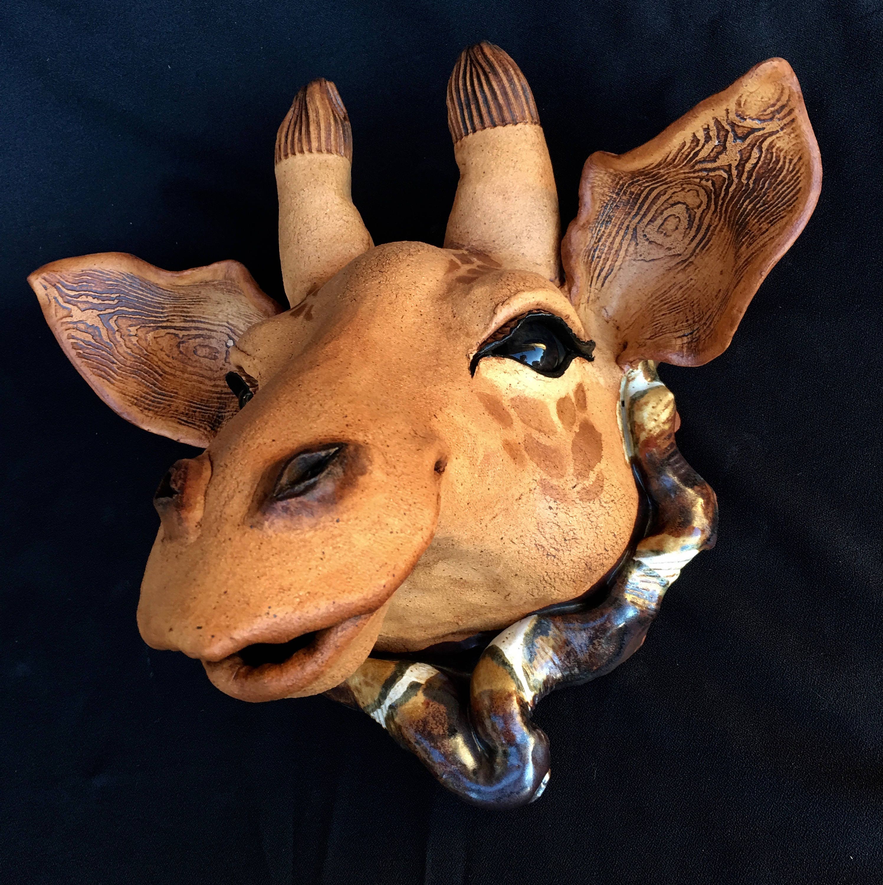 giraffe clay figure