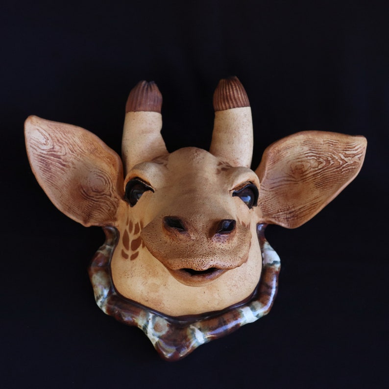 giraffe clay figure