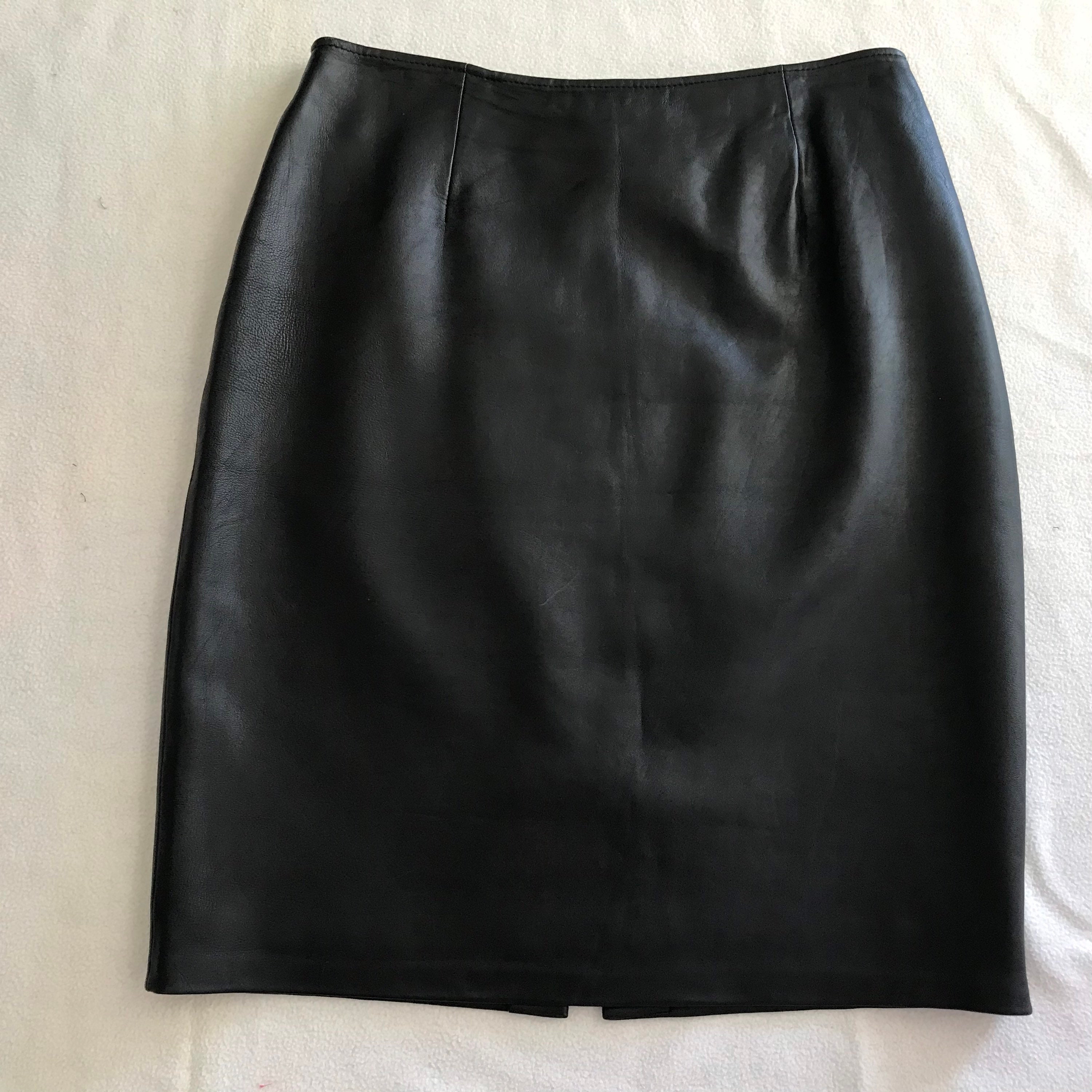 Leather skirt | Etsy