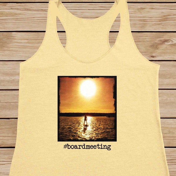 Board Meeting - Ladies Photo Tank Top - SUP - Stand Up Paddleboard