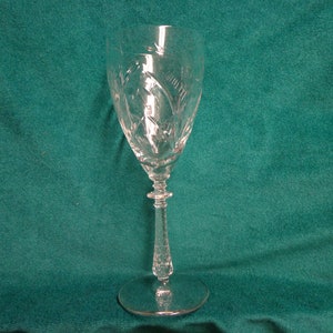 Rock Sharpe Hastings Water Goblets #1014 Clear Cut Crystal, You Choose Quantity