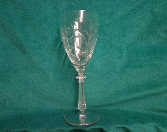 Rock Sharpe Hastings Water Goblets #1014 Clear Cut Crystal, You Choose Quantity