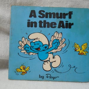 Smurfen paperback boek ~ Een smurf in de lucht van Peyo, mini-verhalenboek smurf