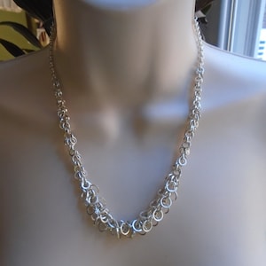 Avon Silvertone Necklace, 16" With 3" Extender