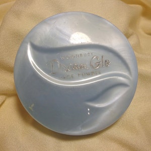 Vintage Woodbury Dream Glo Face Powder NOS, Factory Sealed, Pale Pearly Blue Box, 1 oz   FS
