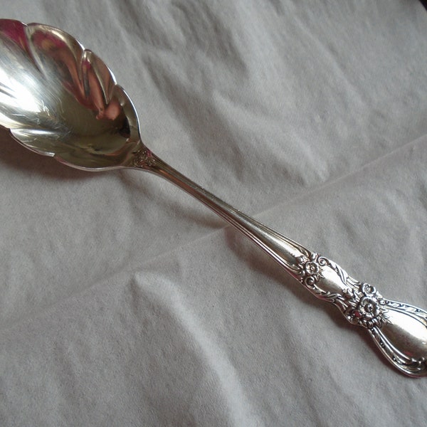 Heritage Sugar Spoon by 1847 Rogers Bros. Silverplate, Small Mark In Bowl  FS